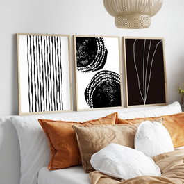 Wallity Huhu240 Conjunto de 3 Cuadros Decorativos 50 x 35 cm